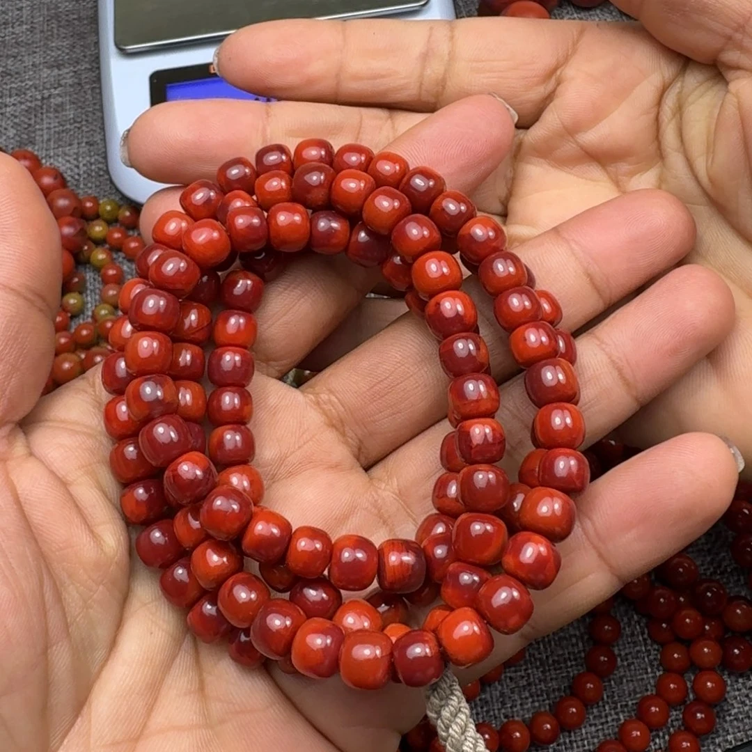 南红玛瑙未镶嵌手链
