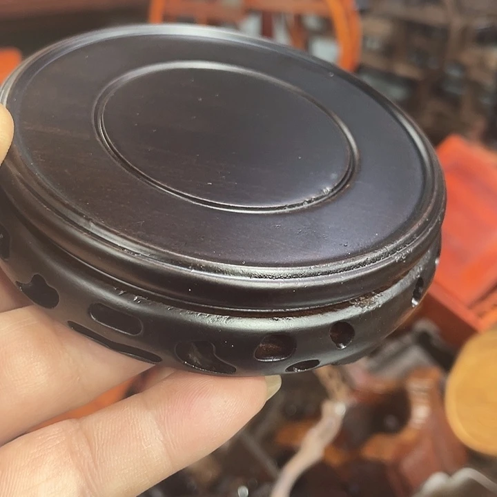 香榧木红木底座工艺品9