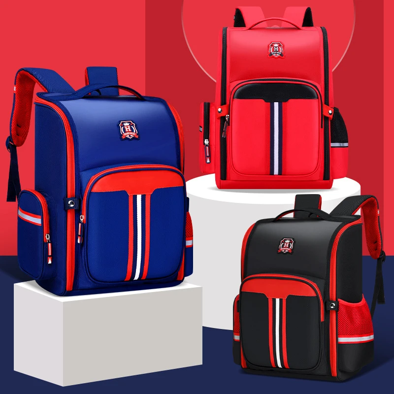 一体式书包印字logo小学生书包1-3-6年级太空包英伦风包