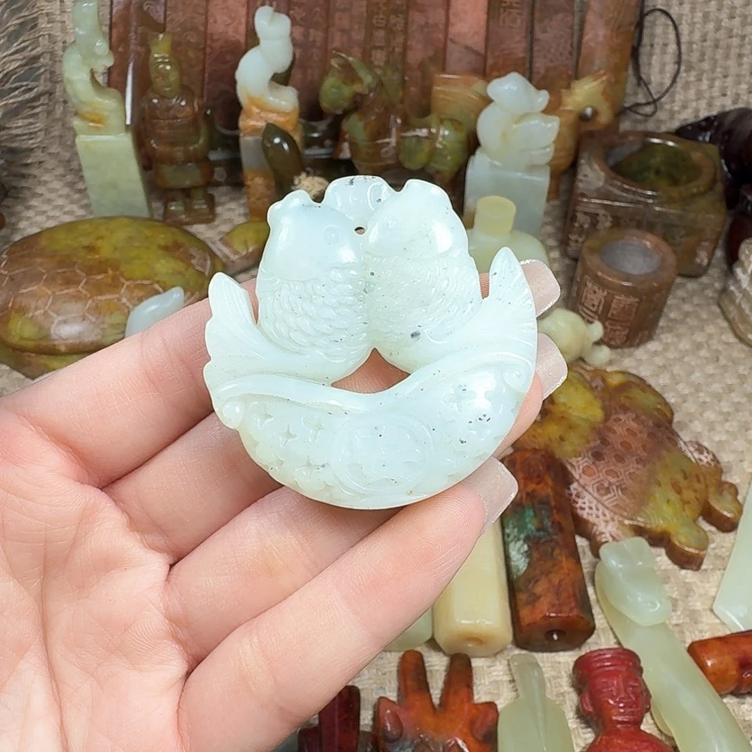 白玉菩提吊坠挂件