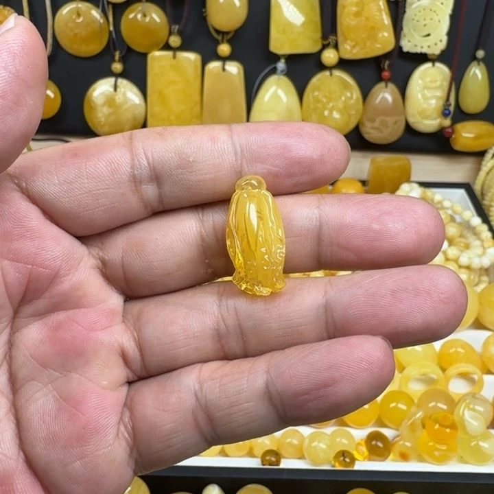 蜜蜡未镶嵌珠宝奇石百财白菜