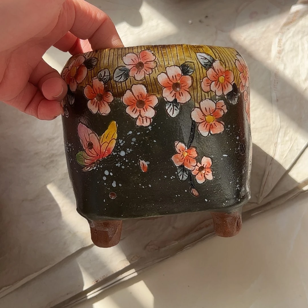 景德镇陶瓷花盆景德镇陶瓷花盆