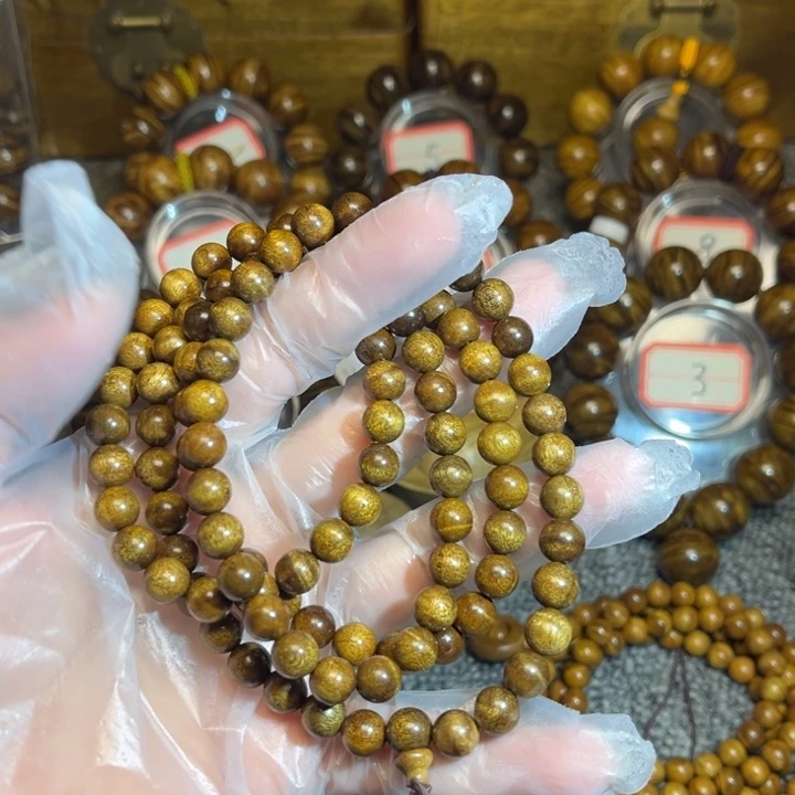 楠木（金丝楠）手串/手链枯木老料水波108颗