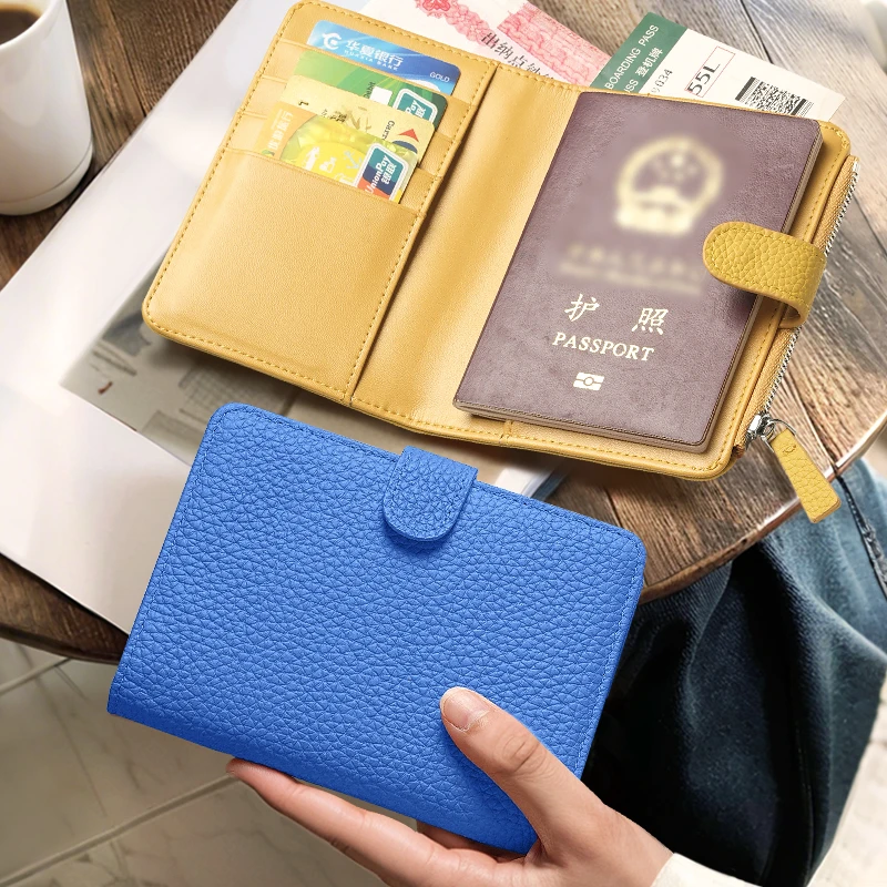 护照一体卡包女保护套防盗刷旅行随身证件收纳包多功能钱包机票夹