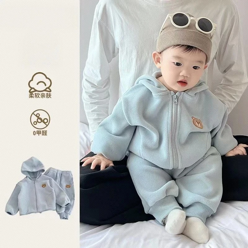 婴幼儿秋季套装宝宝衣服秋冬超萌可爱卡通帽衫裤子两件套周岁服秋