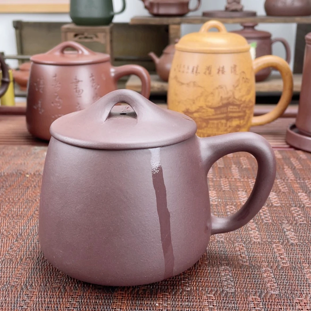 【闪购商品】紫砂茶杯宜兴原矿紫砂盖杯