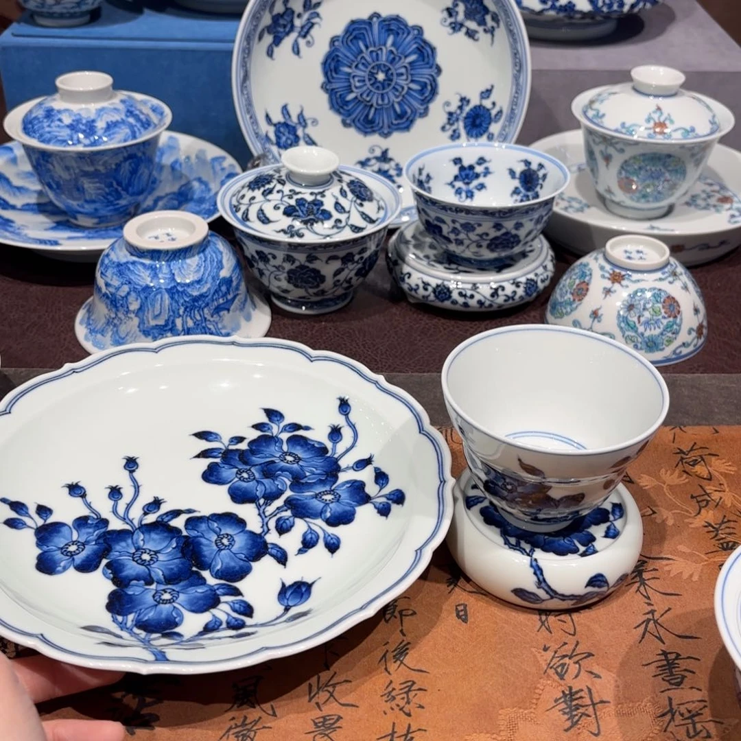 瓷片柳**尘景德镇纯手工手绘