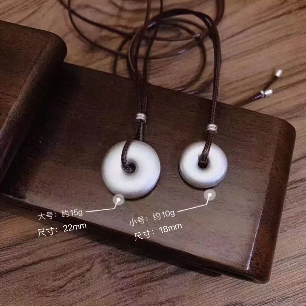 吊坠足银 复古实心平安扣经典气质高级感网红款吊坠情人节送男士