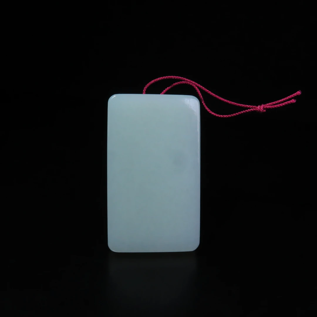 民国和田玉平安牌/MZ521407/和田玉/民族文物