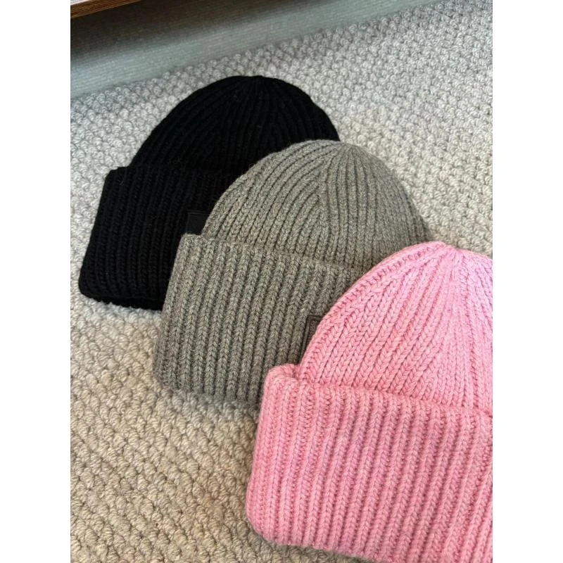 【花花严选】ac男女同款冬季针织堆堆帽冷帽