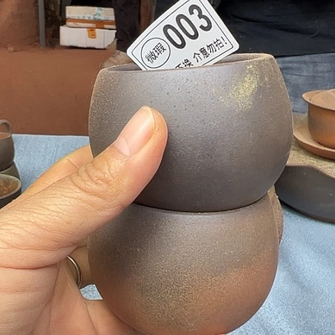 戬谷龙窑柴烧茶杯003