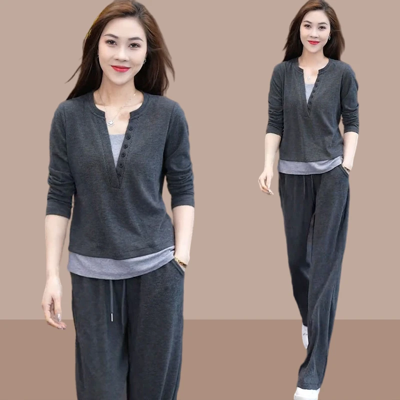 2025春秋新款女士卫衣运动服套装休闲时尚爆款两件套时髦洋气减龄