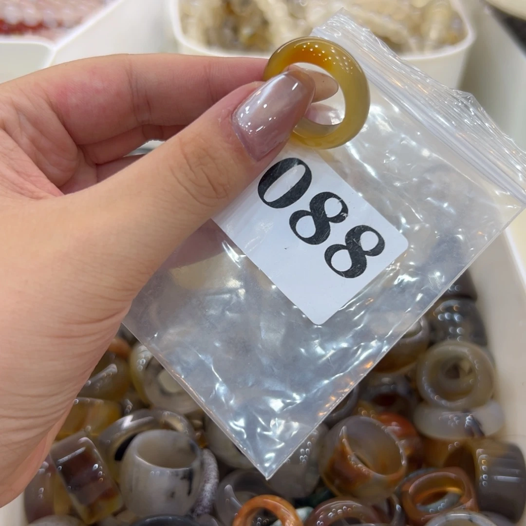 玛瑙/玉髓戒指合金88港17