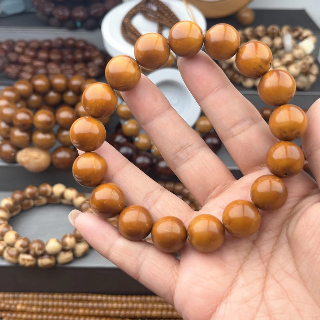 紫金鼠手串半实心光珠13