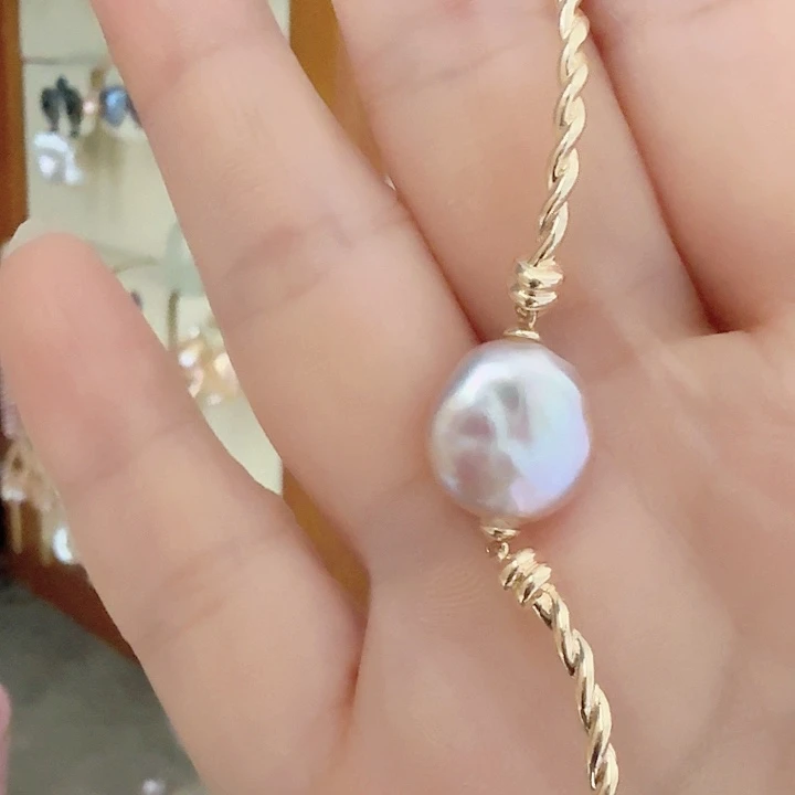 淡水珍珠手镯合金