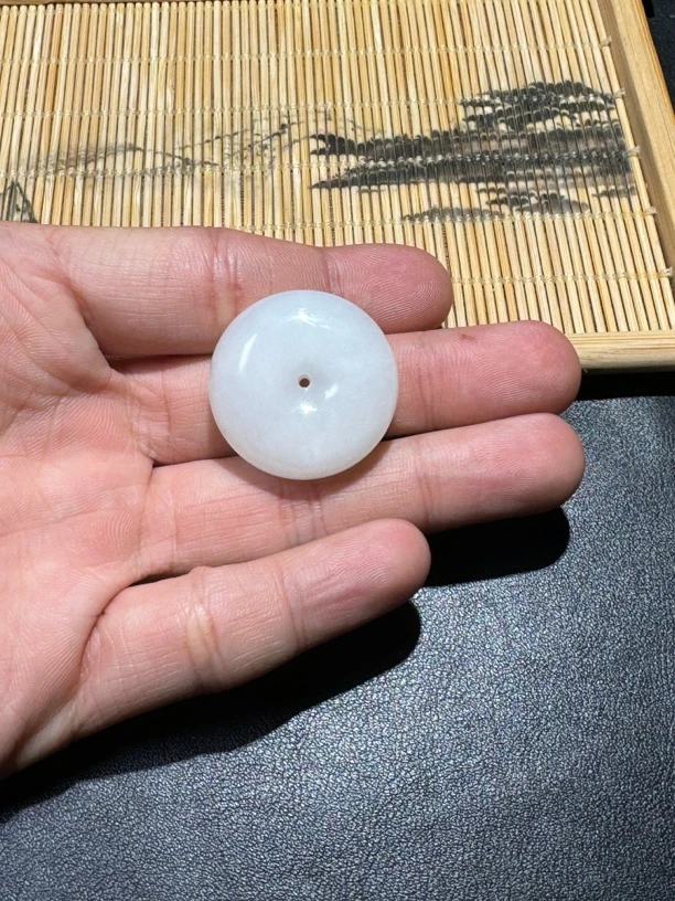 和田玉平安扣吊坠挂件