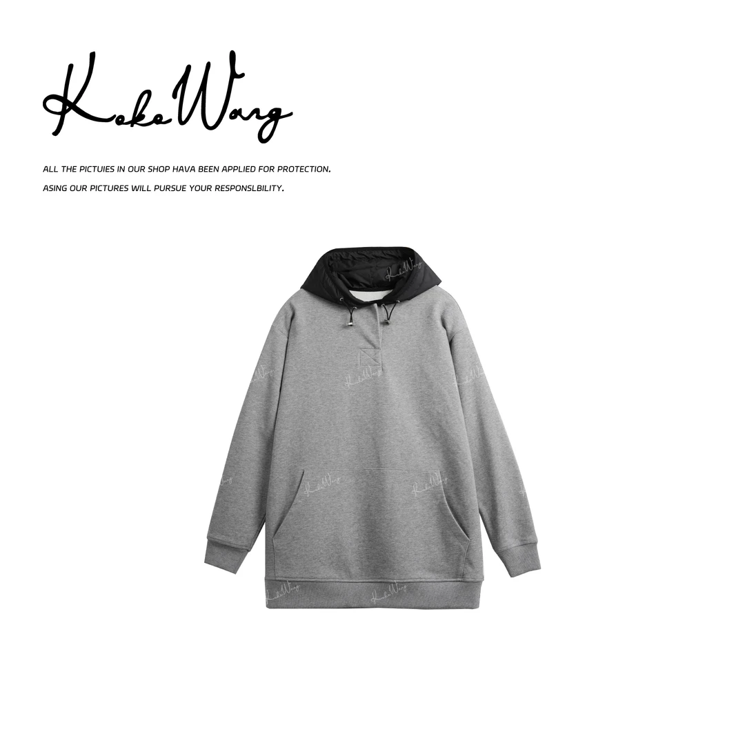 KOKO WANG【层次卫衣】时尚洋气女装慵懒连帽套头卫衣X2445H30WY41