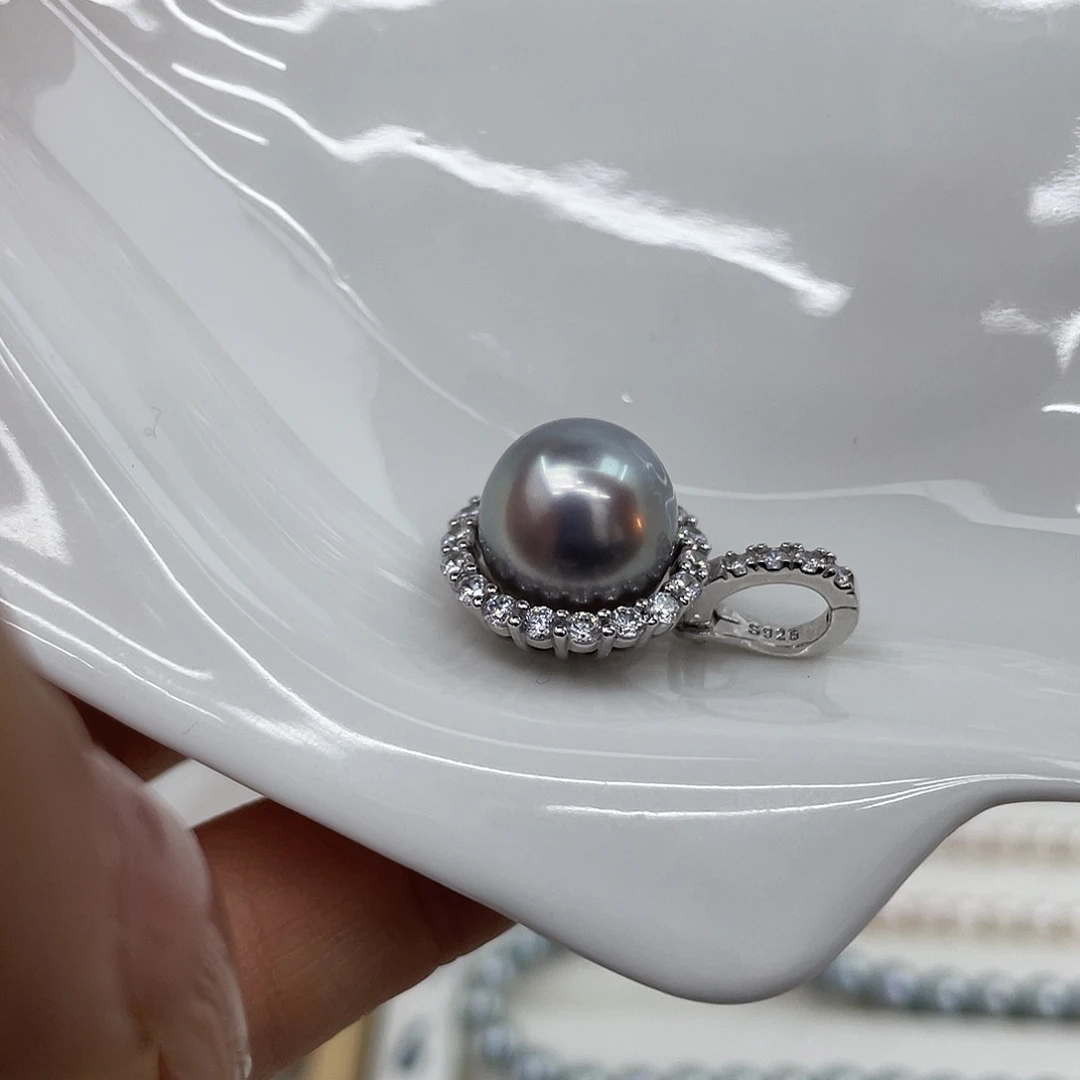 海水珍珠颈饰银S925镶嵌