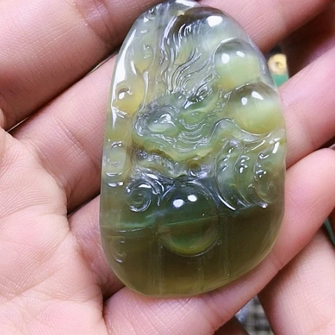 和田玉未镶嵌挂件闲