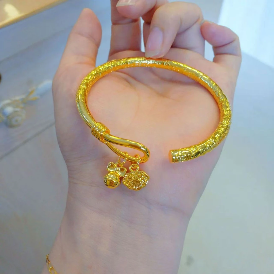 手镯 吉言开口祥云铃铛镯