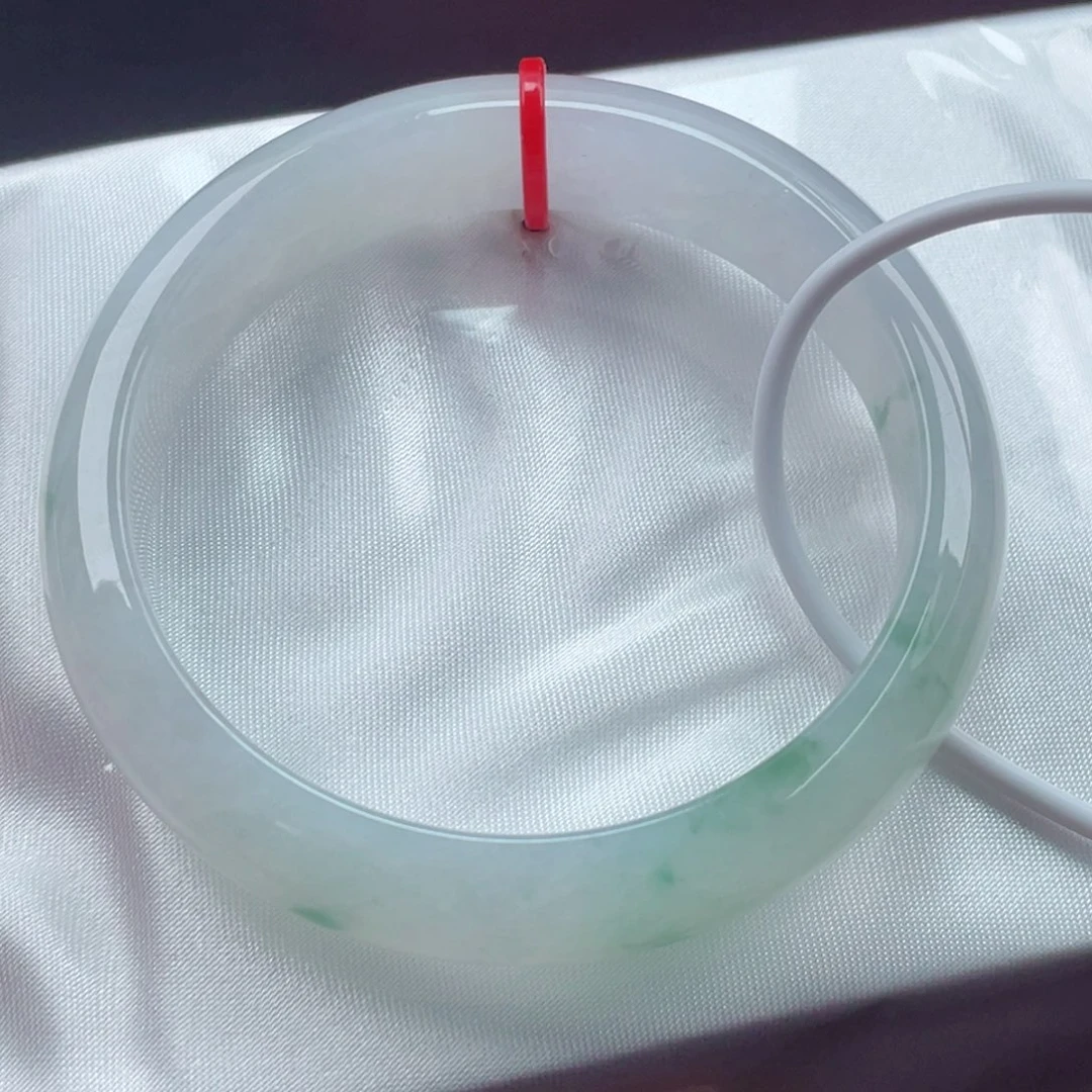 翡翠手镯未镶嵌5455正圈