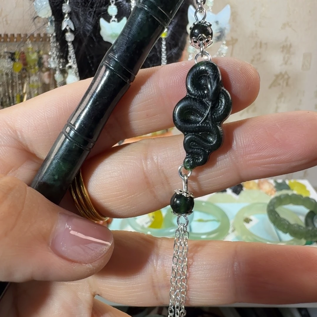 未镶嵌岫玉发簪福利款两个包邮