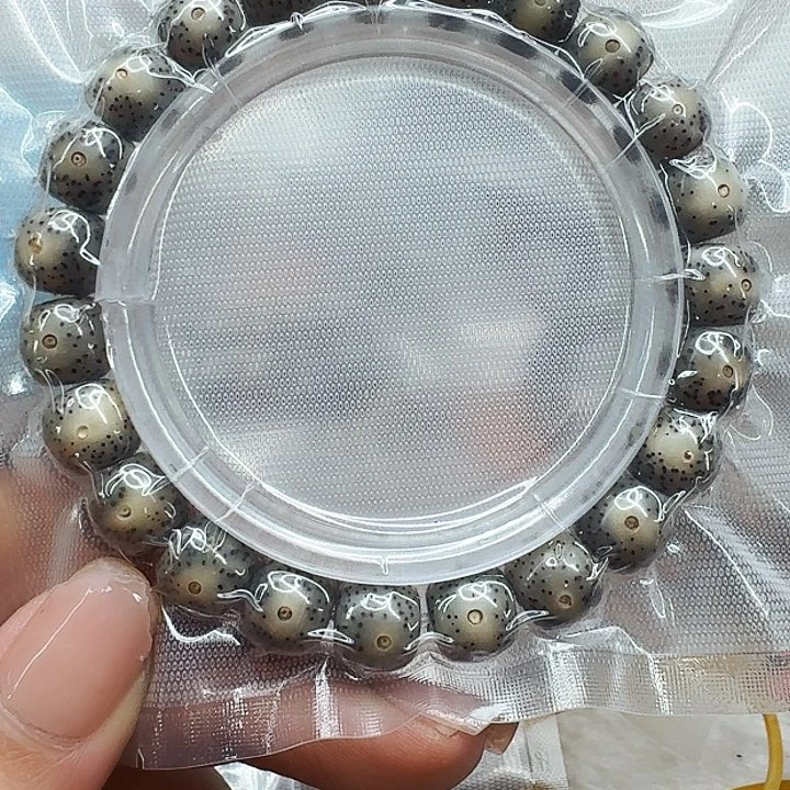 星月菩提手串529灰卡姿兰大眼睛灰星月菩提10桶单圈