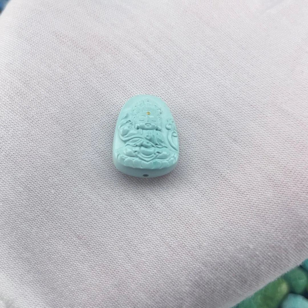 绿松石未镶嵌吊坠