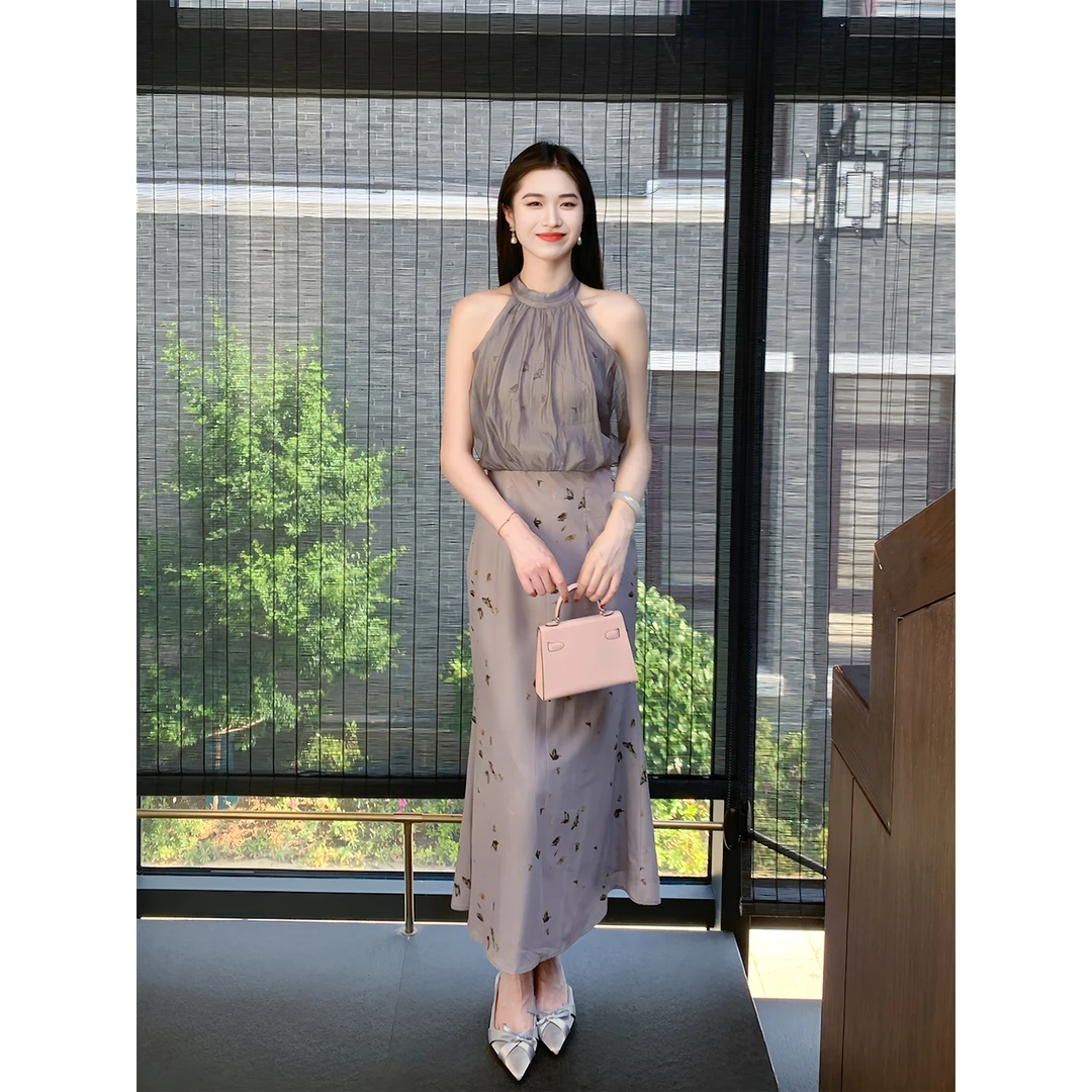 凌茜恣禾【夜萦】国风新中式高级感复古修身显瘦修身收腰旗袍连衣服