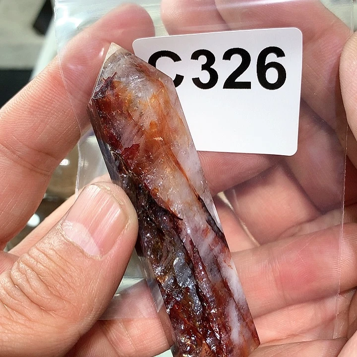 水晶天然水晶柱子C326未镶嵌王*