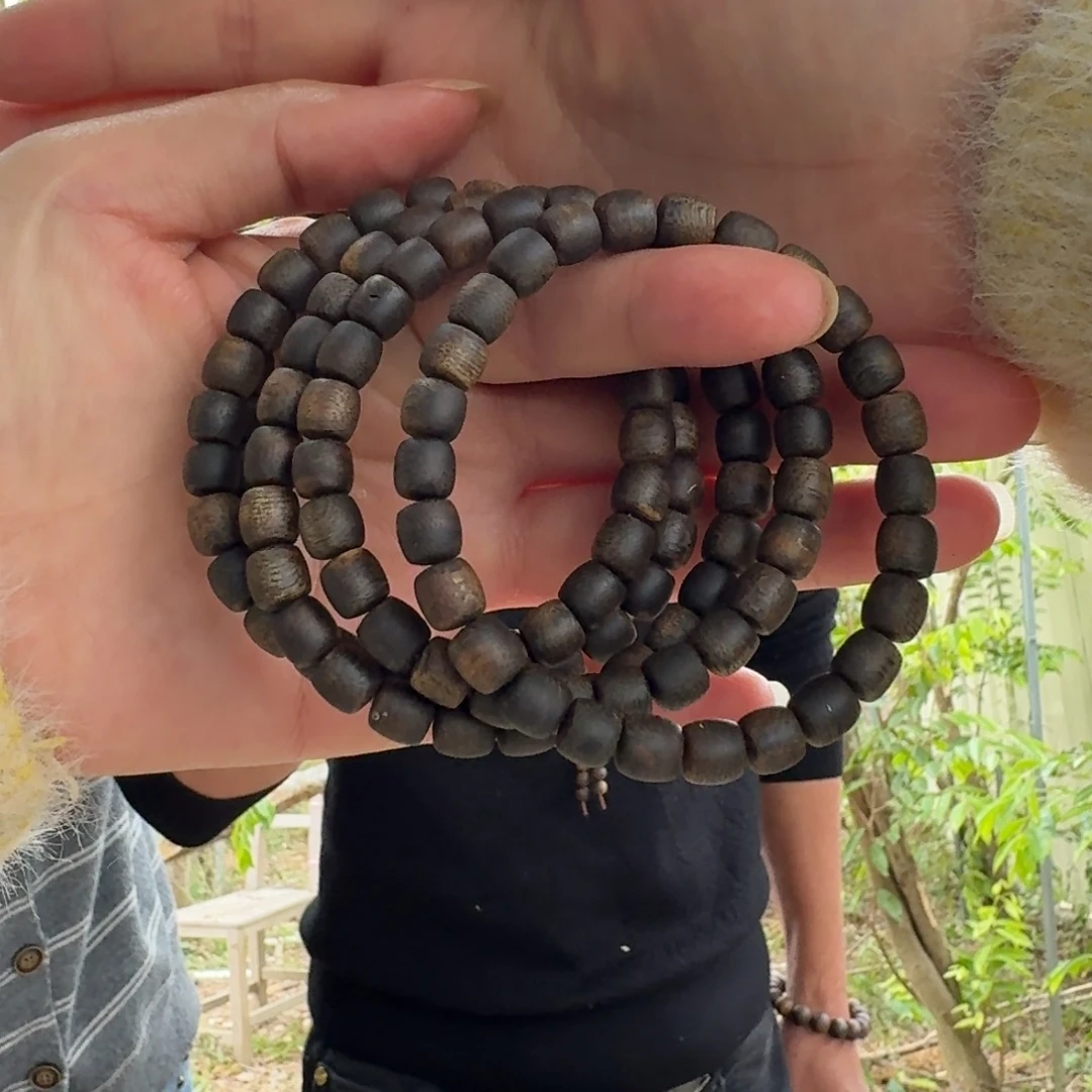 沉香手串绿奇楠沉香沉水单圈约0.7-6多样性发一条
