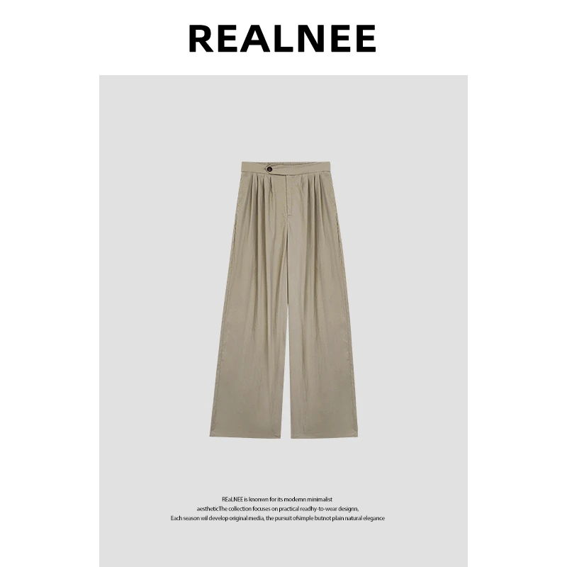 【松弛至上】慵懒垂感百搭气质直筒休闲裤 RLMMT4XK03471