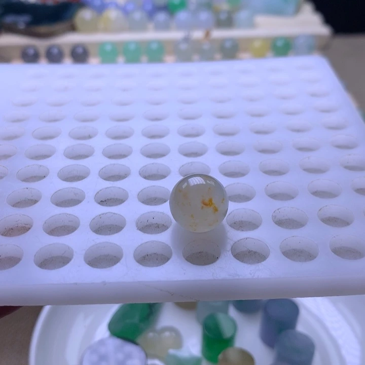 未镶嵌手链翡翠12.7洒金圆珠