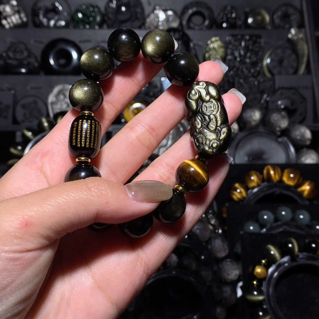 韩***…黑曜岩未镶嵌珠宝奇石