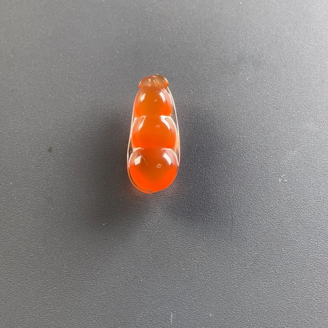 南红玛瑙未镶嵌保山天然原矿杨柳小庄冰红福豆挂件