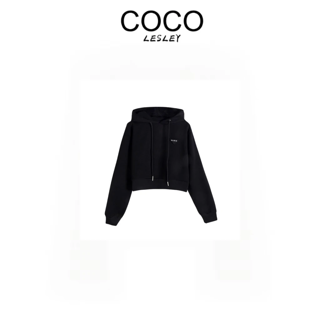 【COCO LESLEY】简约纯色百搭时尚连帽卫衣2987