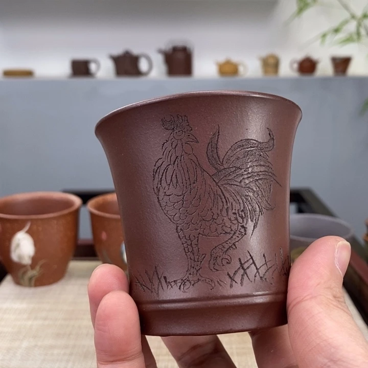 紫砂茶杯宜兴紫砂主人杯