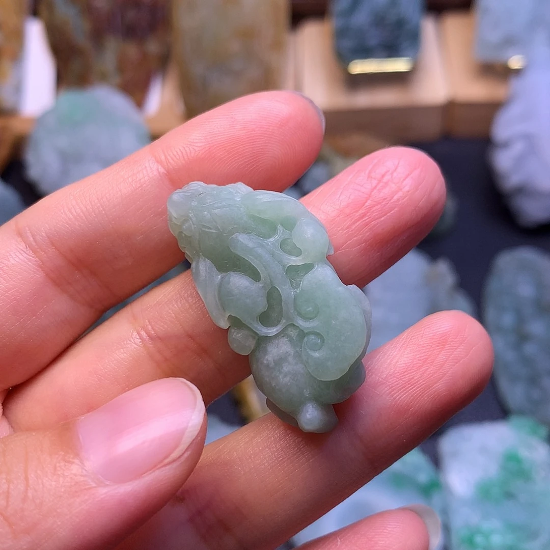 定制翡翠未镶嵌甜*圈貔貅