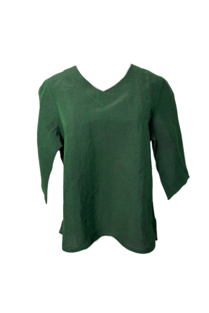 【千禧专属】1249香云纱桑蚕丝红油皮原龟蓝龟绿龟双面双穿上衣