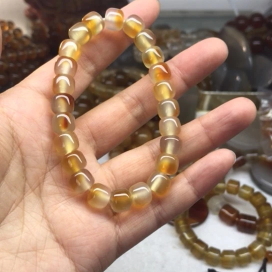 玛瑙/玉髓手链未镶嵌平**童