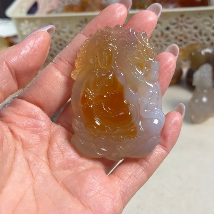 玛瑙/玉髓未镶嵌吊坠(不含链)