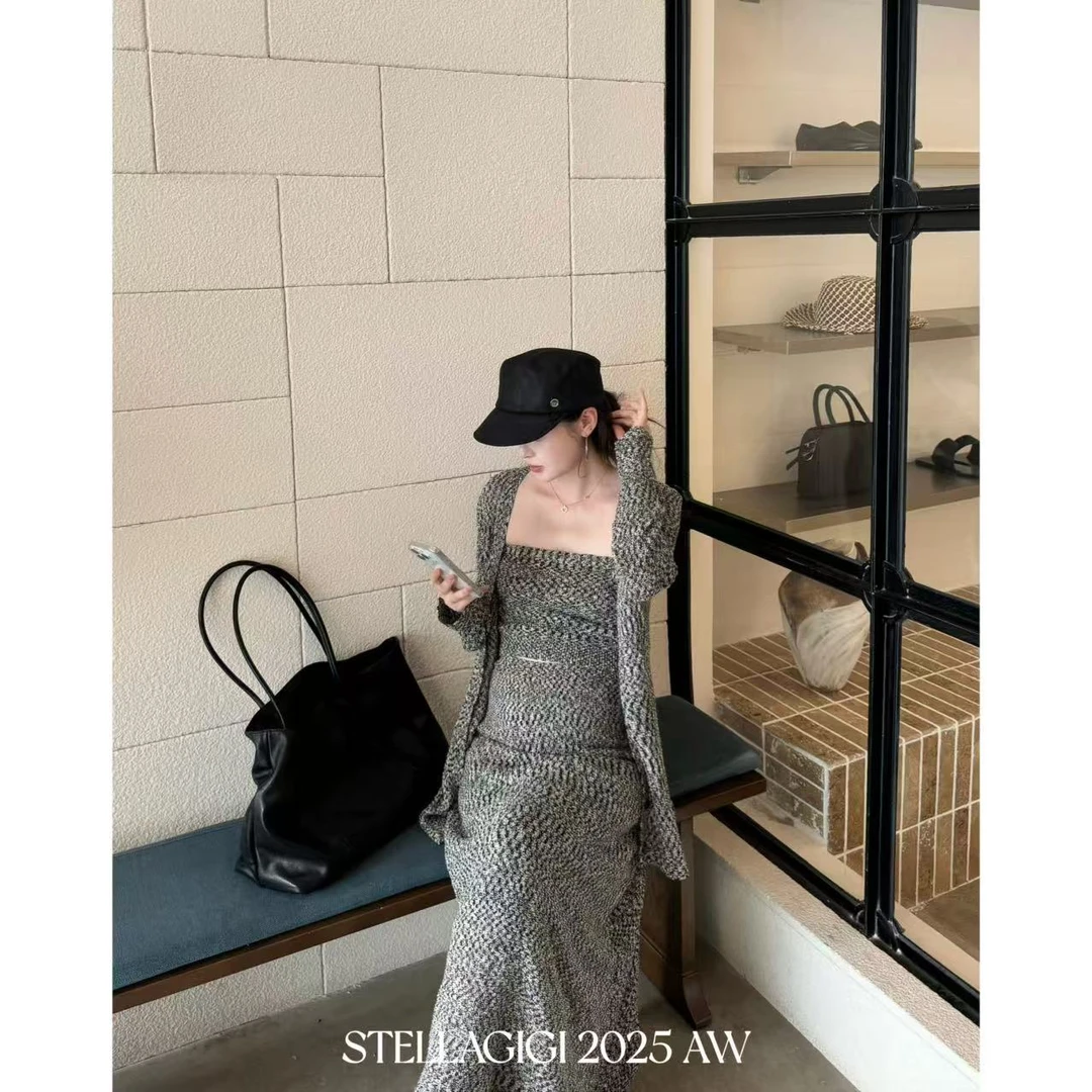 SG / 郭幂幂 AW 高定面料三件套！抹胸配开衫+半身裙TZ-20251640