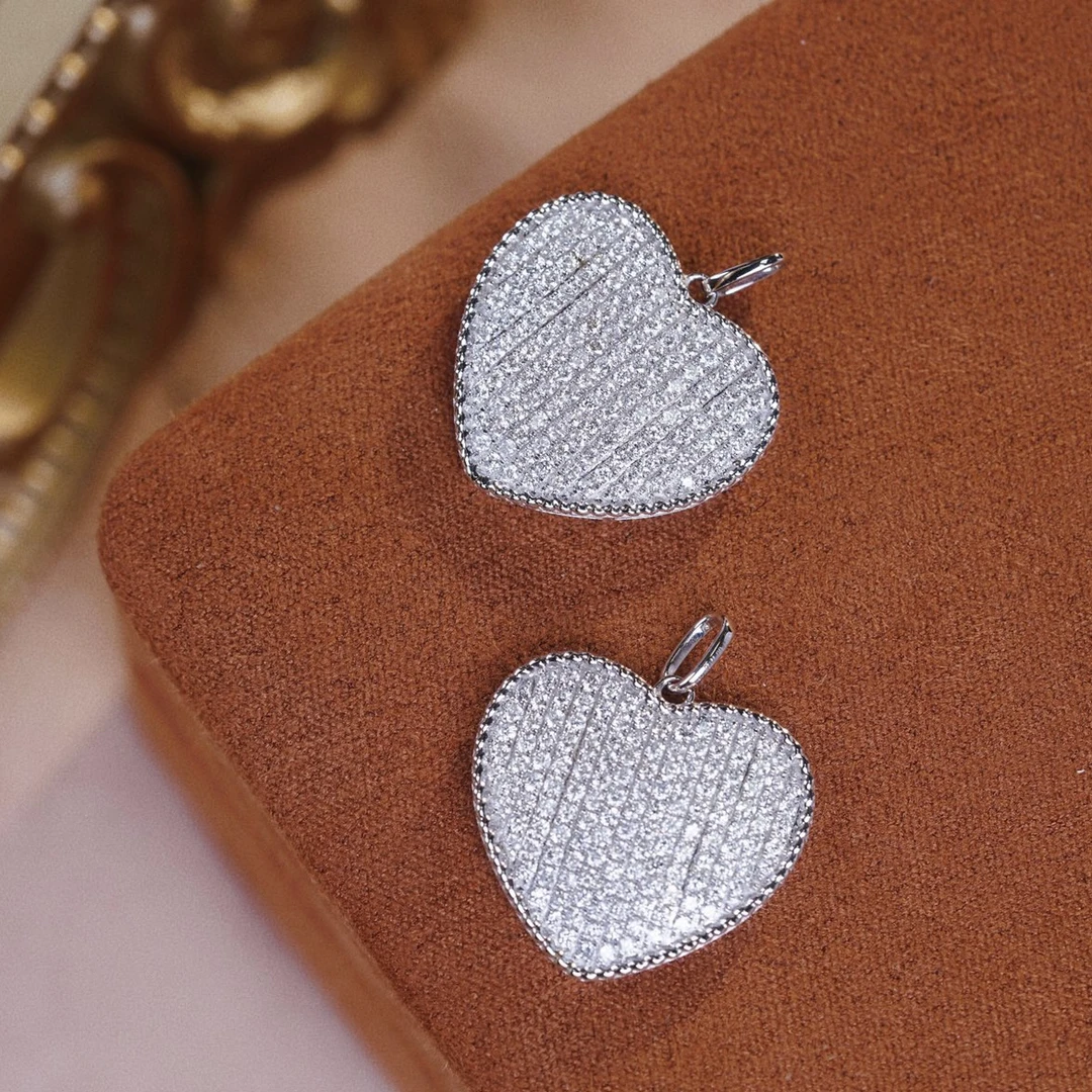 【蒂凡妮珠宝】1克拉PT900铂金满钻钻石爱心吊坠【多样性发一件】