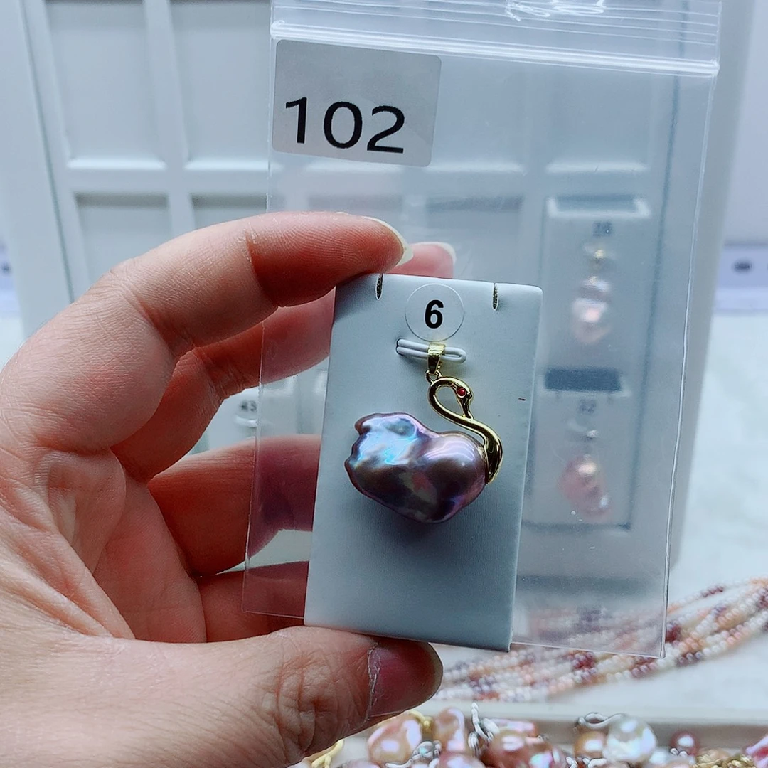 吊坠(不含链)合金淡水珍珠