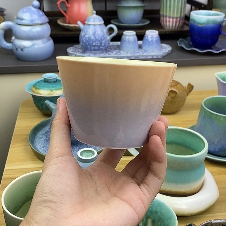 摆件景德镇高温陶瓷茶杯