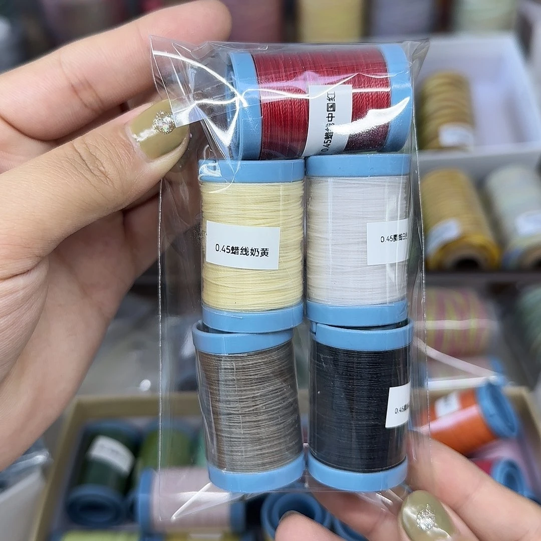 0.45圆蜡 黑咖白5个