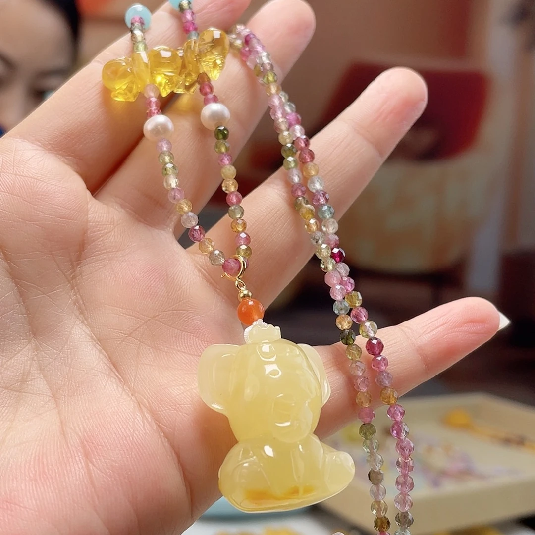 裸石蜜蜡未镶嵌蜜蜡吊坠