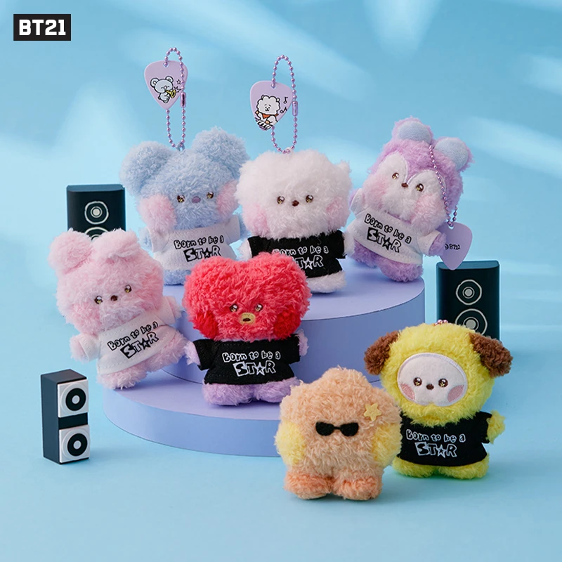 【新品】BT21 minini乐队系列玩偶钥匙扣  LINE FRIENDS 连我朋友