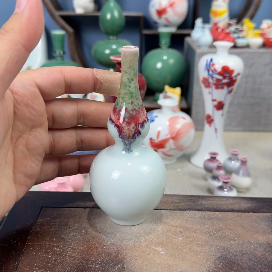 陶瓷手工小花器摆件