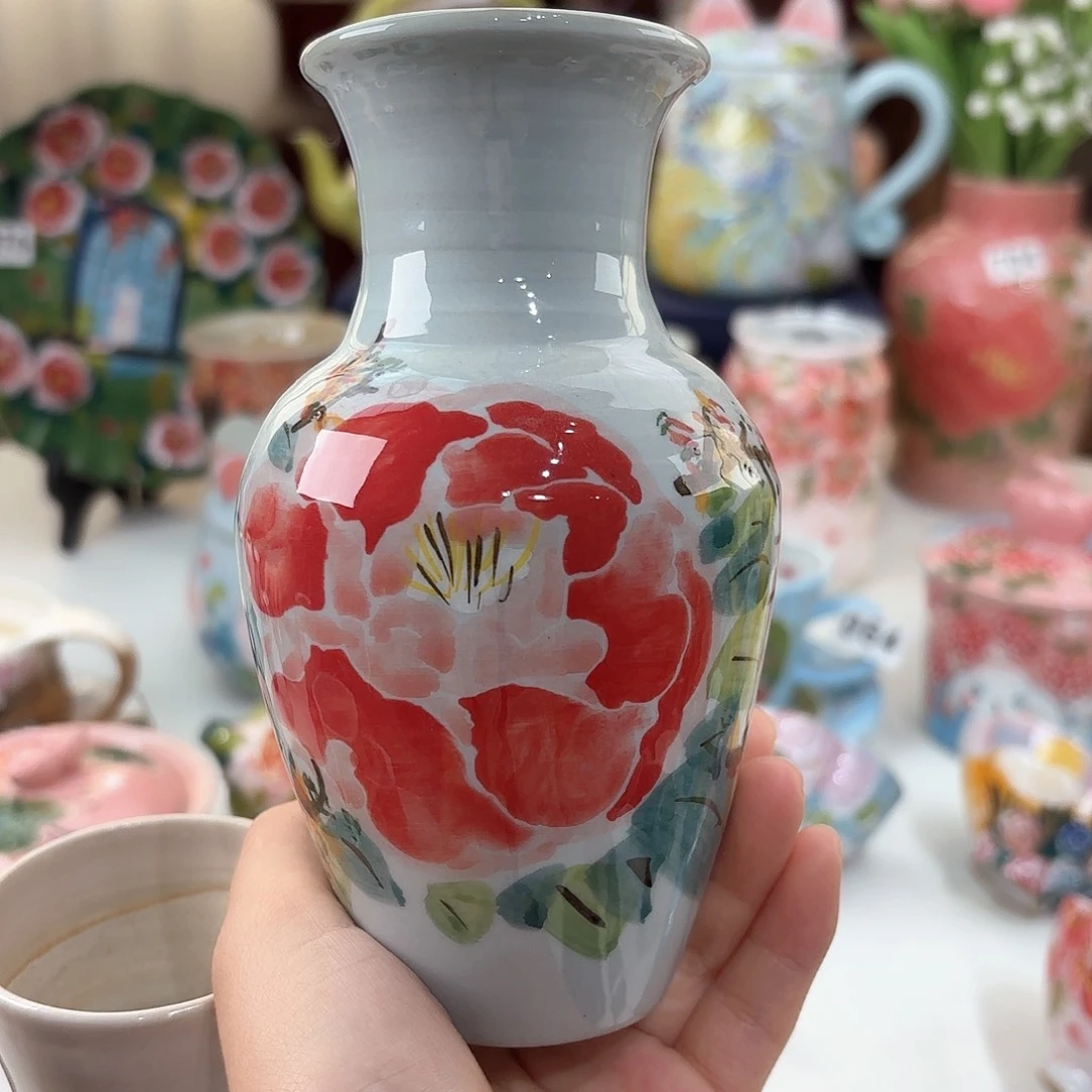 景德镇手绘高温釉下彩陶瓷茶具